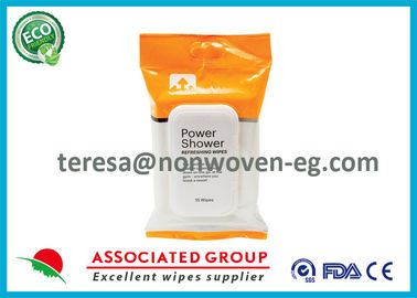 Face Wet Ones Power Shower Wipes , Antibacterial Hand Wipes For Babies