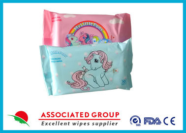 Mini Size Baby Wet Wipes For Hand / Mouth Cleaning 10PCS Flowpack